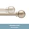 Kenney Mfg Kenney Chelsea 5/8" Standard Decorative Window Curtain Rod, 48-86", Soft Brass KN71705 - alternate 4